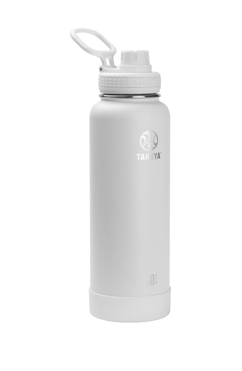 Takeya Arctic Actives Insulated 40 oz. Spout Lid Stainless Steel Bottle, Main, color, 