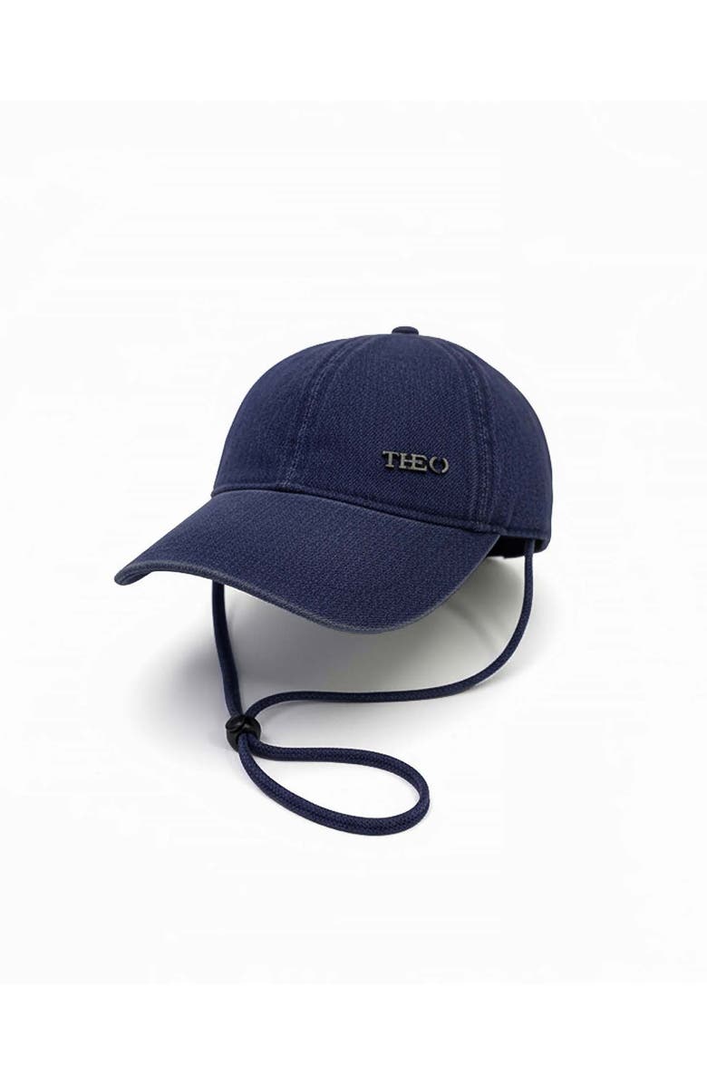 THEO The Label Demeter Petasos Messenger Cap, Main, color, Denim
