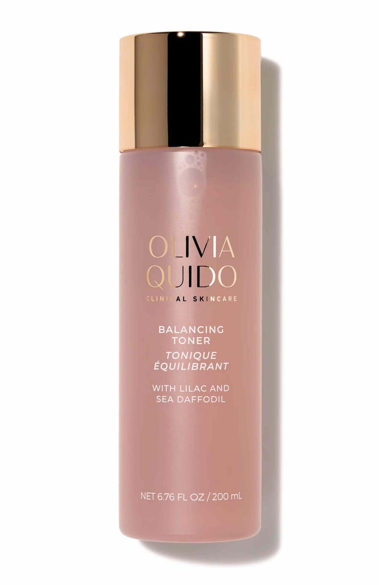Olivia Quido Skincare Balancing Toner with Lilac and Sea Daffodil, Main, color, Transparent