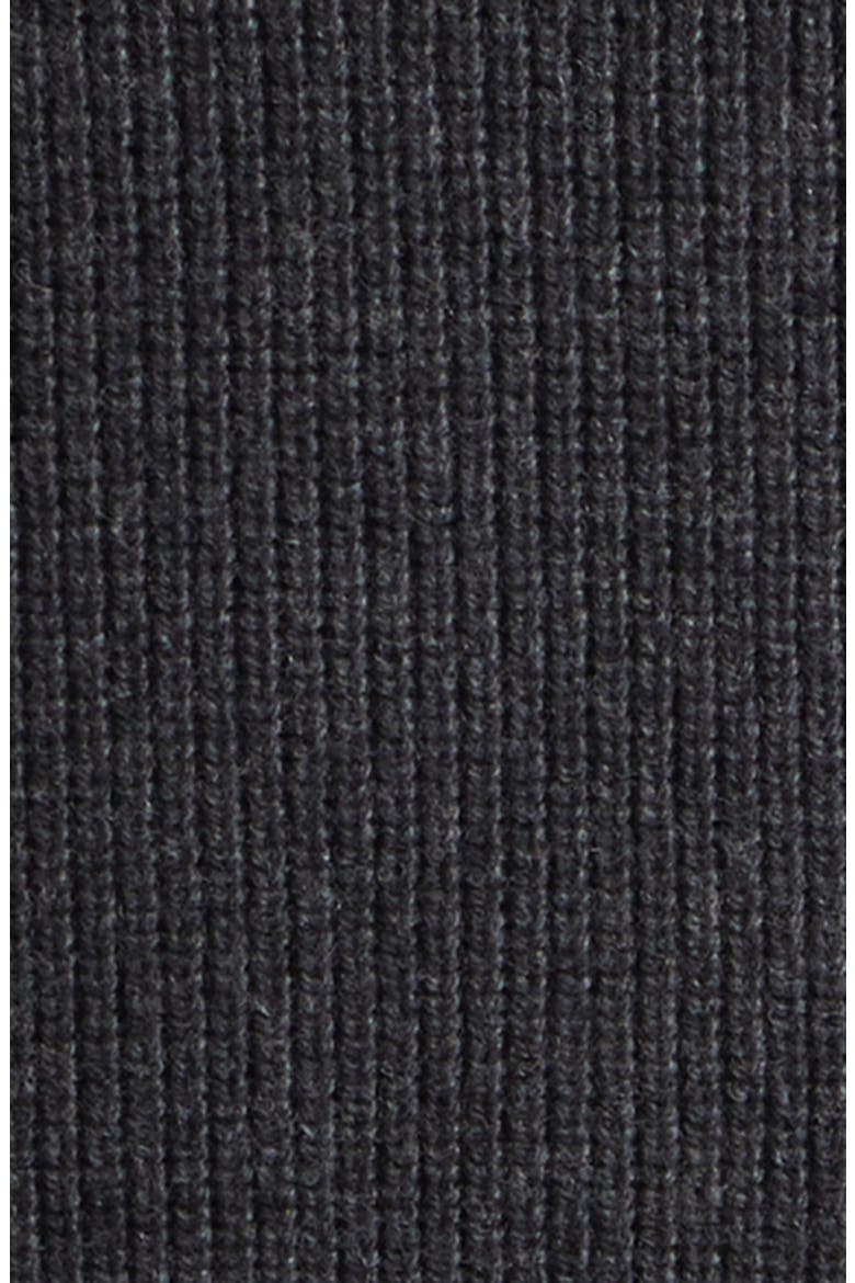 Ribbed Half Zip Sweater, Alternate, color, STEEL