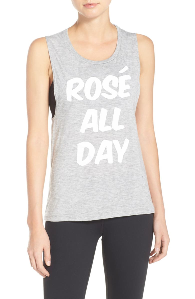 Private Party Rosé All Day Jersey Muscle Tee, Main, color,