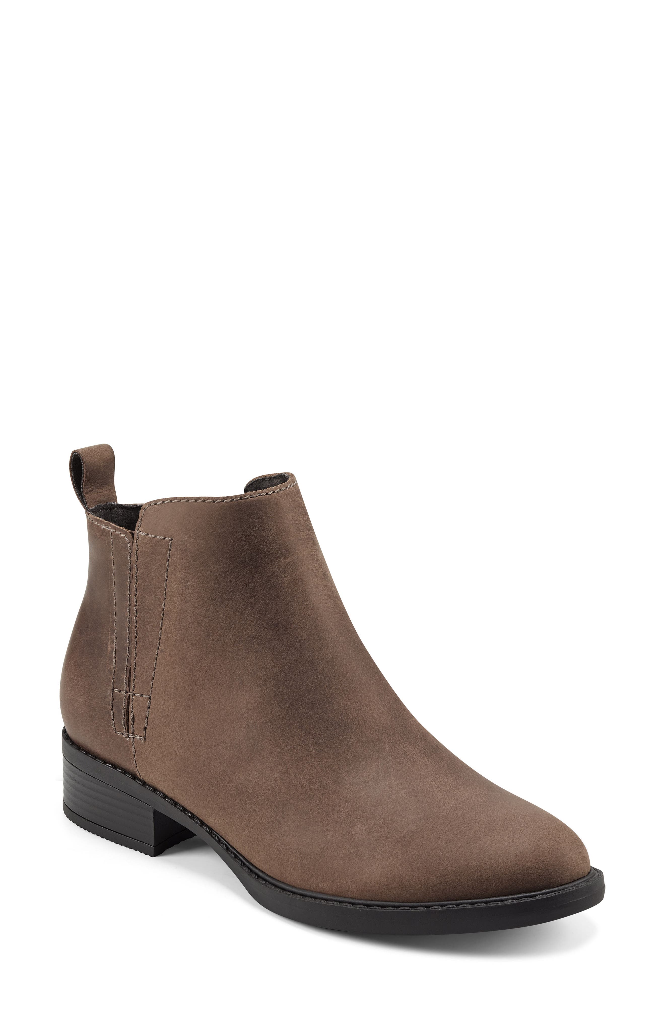 Larime Zip Bootie, Main, color, TAN LEATHER