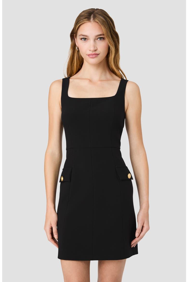 Azra Sleeveless Minidress, Alternate, color, BLACK