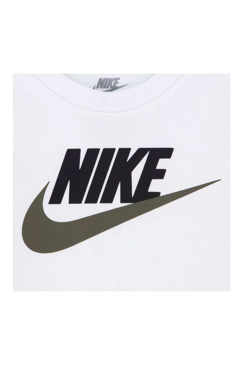 Sportswear Club Long Sleeve T-Shirt, Fleece Vest & Joggers Set, Alternate, color, F66BLACK/W