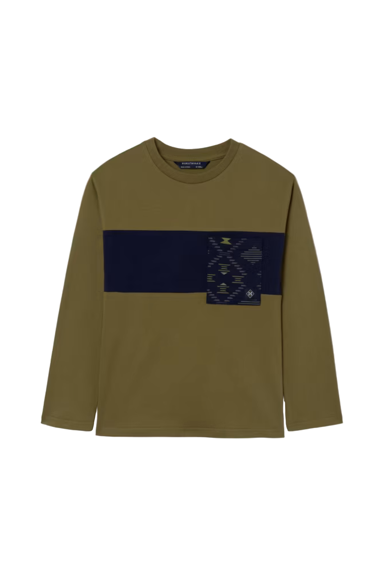 T-Shirt with Pocket, Main, color, Olive Green