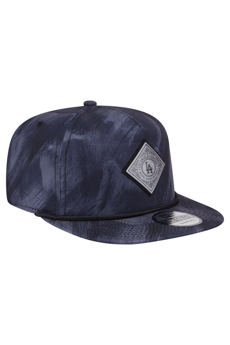 Men's New Era Navy Los Angeles Dodgers Printed Golfer Snapback Hat, Alternate, color, Navy