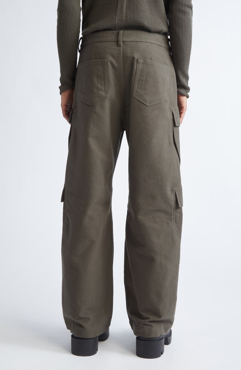 Rick Owens Wide Leg Cargo Jeans, Alternate, color, Bosco