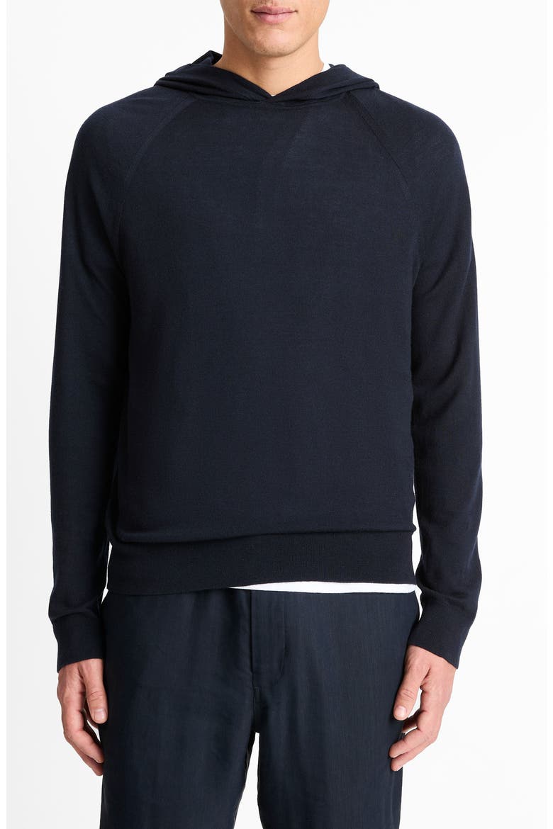 Wool & Cashmere Hooded Sweater, Main, color, COASTAL
