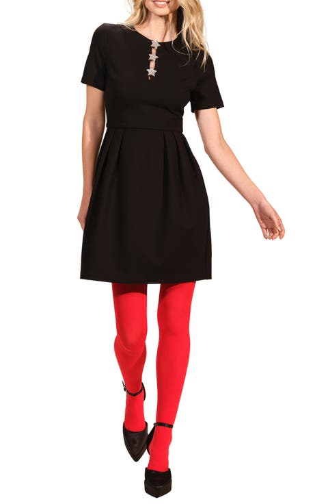 Rhinestone Star Ponte Minidress