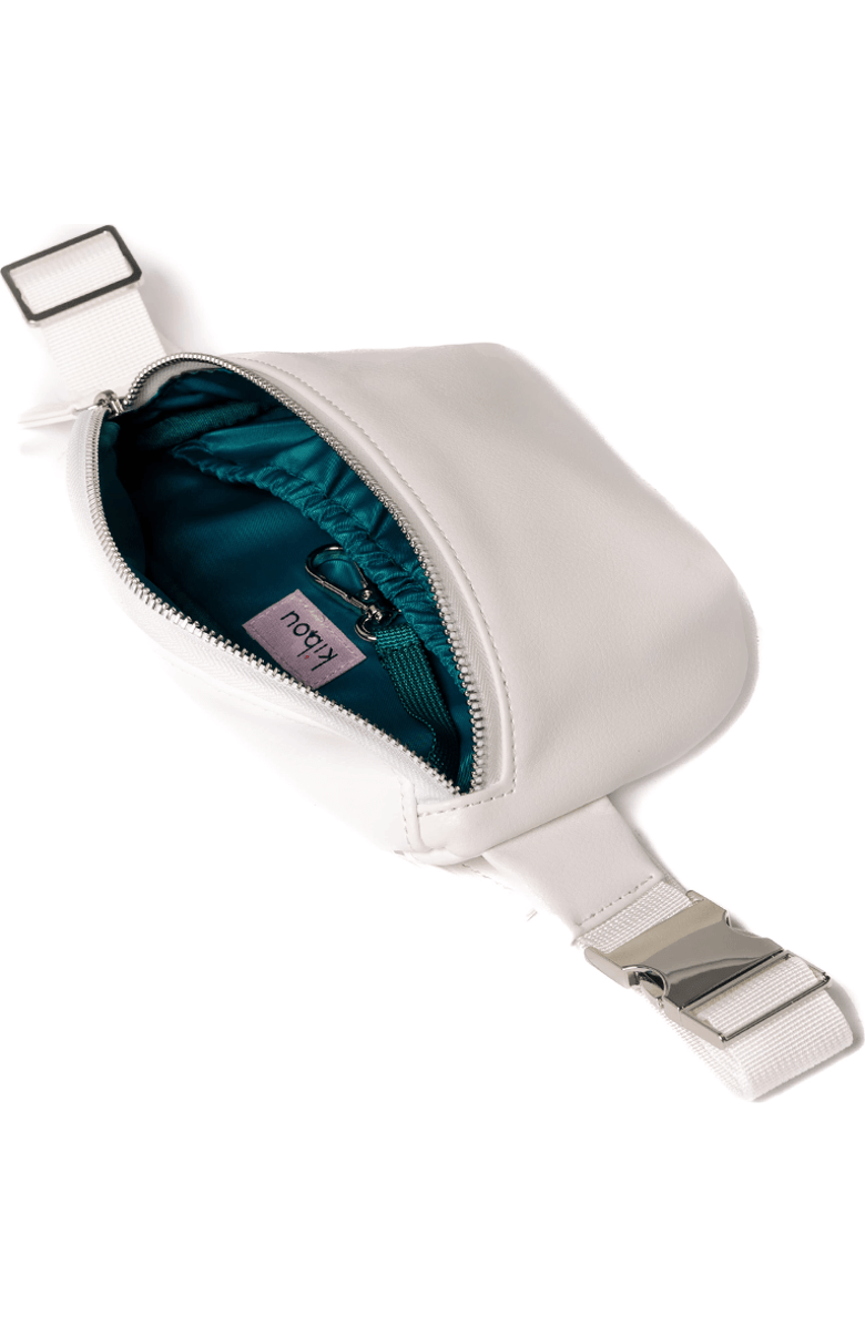 Kibou Wallet Bag Vegan Leather Crossbody Fanny Pack, Alternate, color, Creme