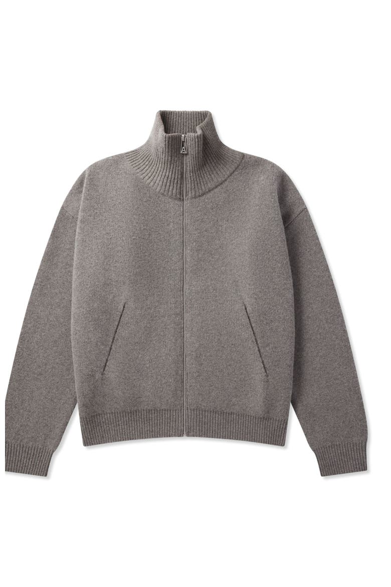 Core Zip-Up Sweater, Alternate, color, Grey Melange