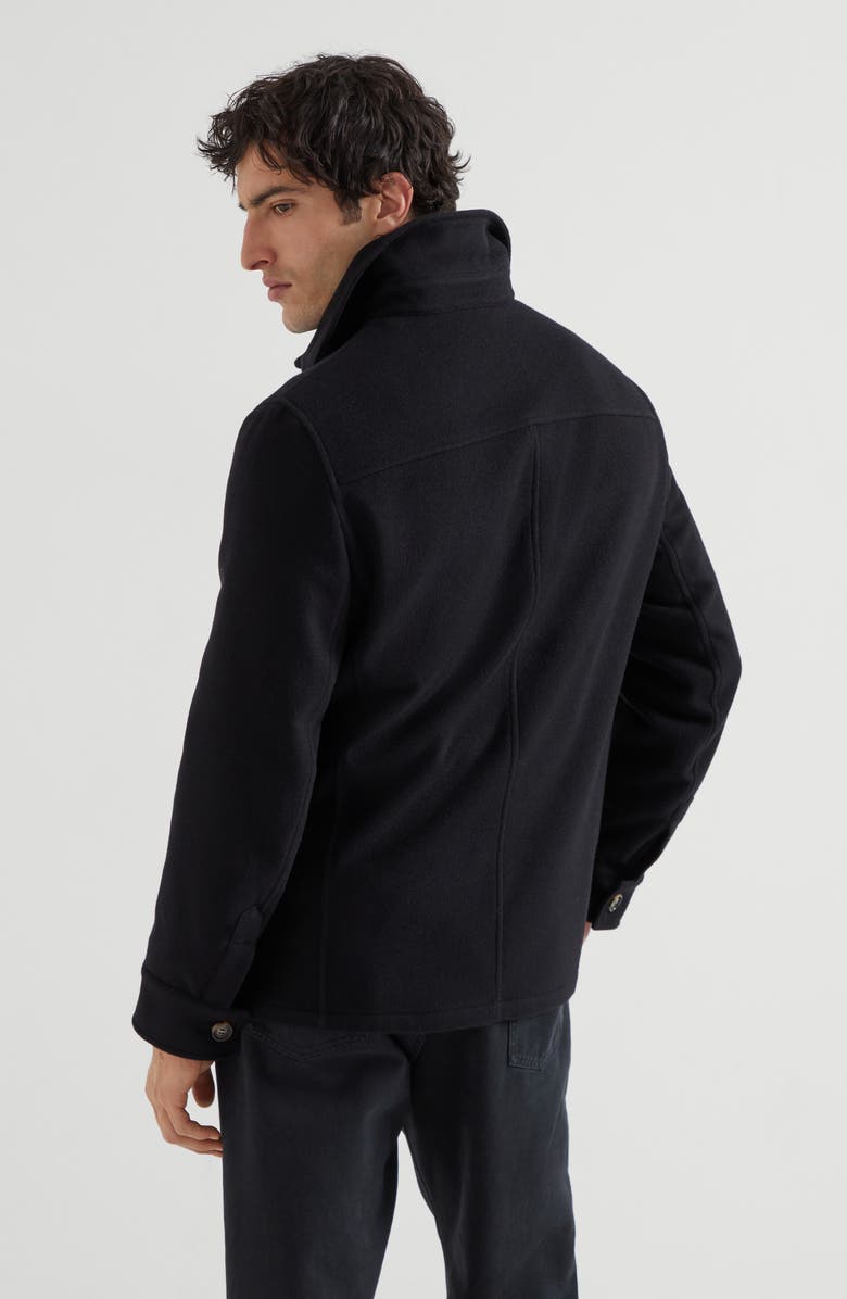 Brunello Cucinelli Water-resistant safari jacket, Alternate, color, Black