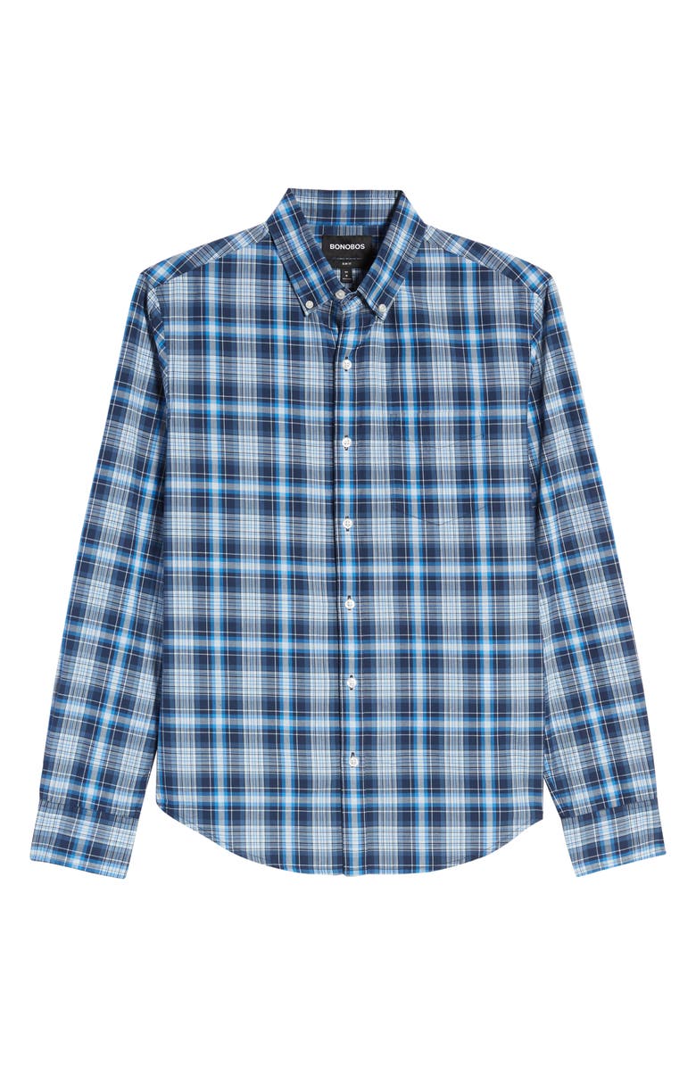 Bonobos Slim Fit Plaid Button-Down Sport Shirt, Alternate, color, 