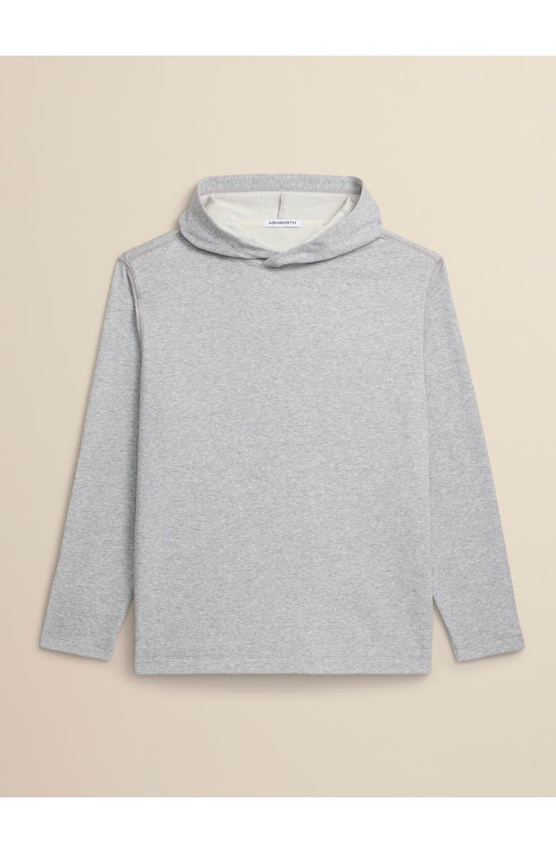 ASHWORTH GOLF Terry Twillback Hoodie, Main, color, Grey Heather