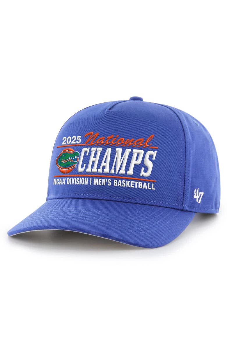 '47 Men's '47 Royal Florida Gators 2025 NCAA Men's Basketball National Champions Hitch Adjustable Hat, Main, color,