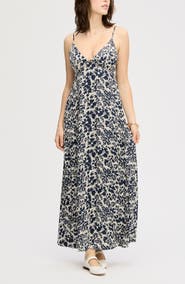 Sam Edelman Floral Print Maxi Slipdress