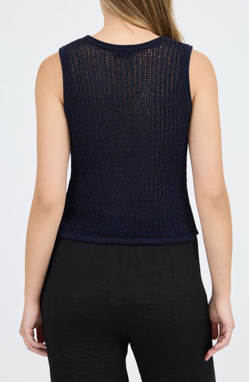 BLU PEPPER BLU PEPPER BUTTON FRONT KNIT SLEEVELESS TOP 