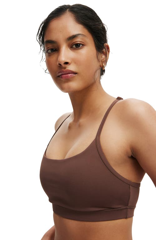 Cotton On Body Active 365 Keyhole Crop In Brown