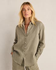 Haven Well Within The Daily Shirt in Textured Cotton Gauze