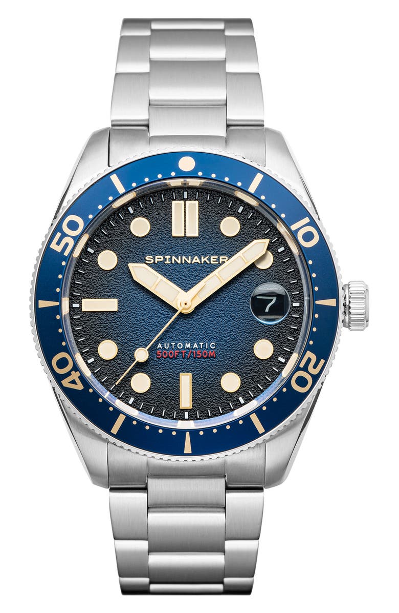 SPINNAKER Croft Midsize Automatic Bracelet Watch, 40mm, Main, color, 