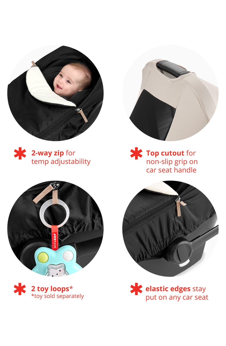 Skip Hop All Seasons Car Seat Cover, Alternate, color, Oat