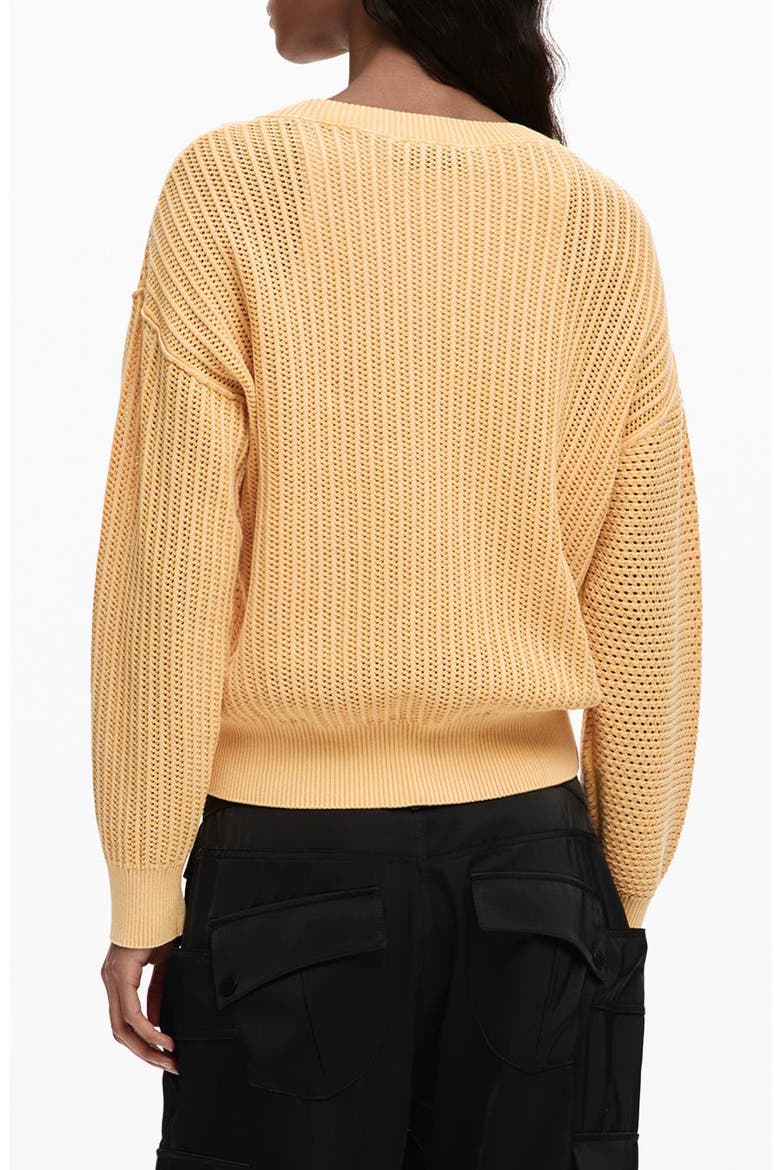 Fine Gauge Crewneck Sweater, Alternate, color, YELLOW