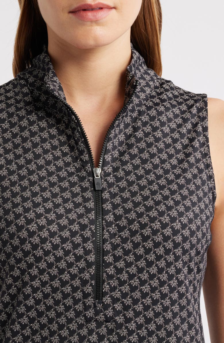 Tommy Bahama Abby Puerto Palms Sleeveless Dress, Alternate, color, Black