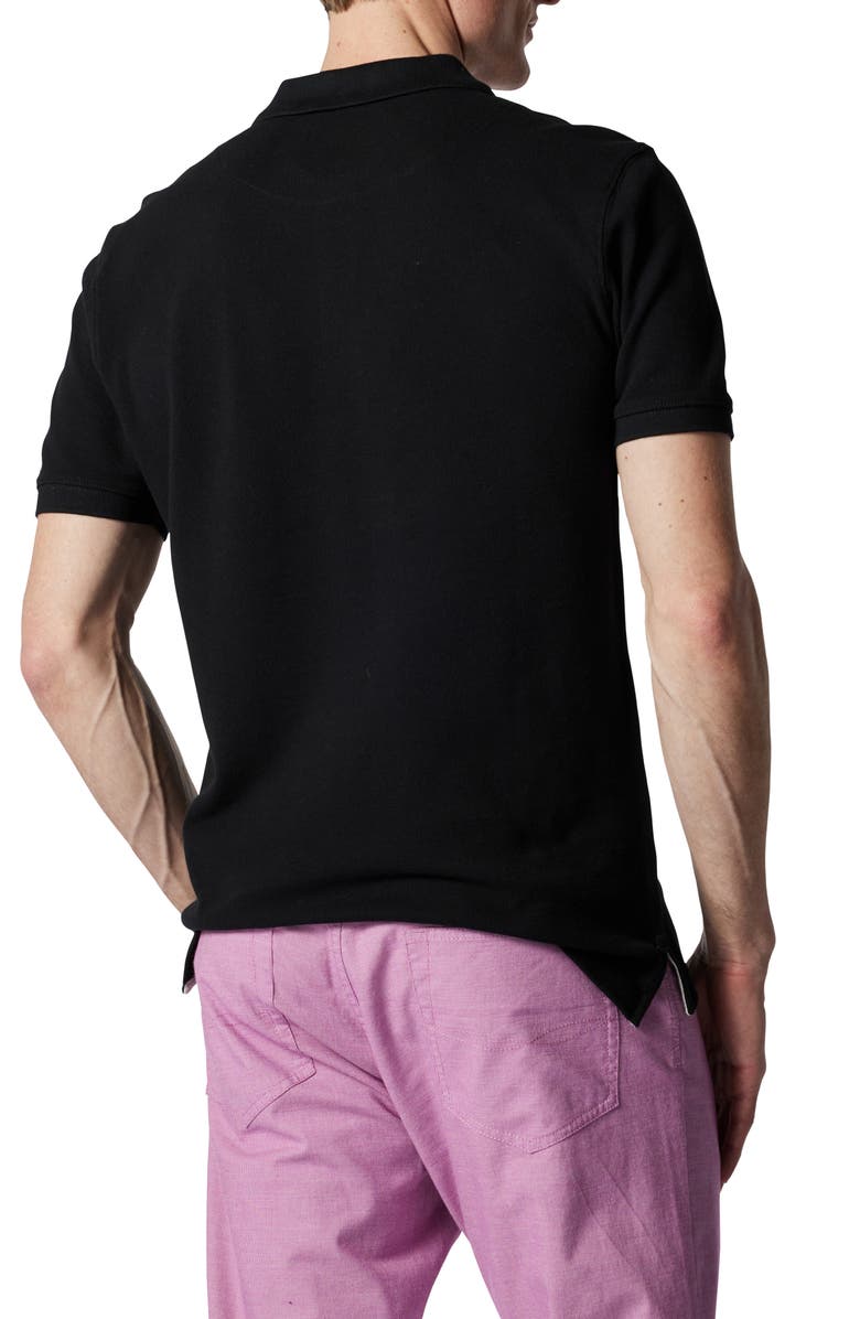 Rodd & Gunn Gunn Piqué Sports Fit Cotton Polo, Alternate, color, Onyx