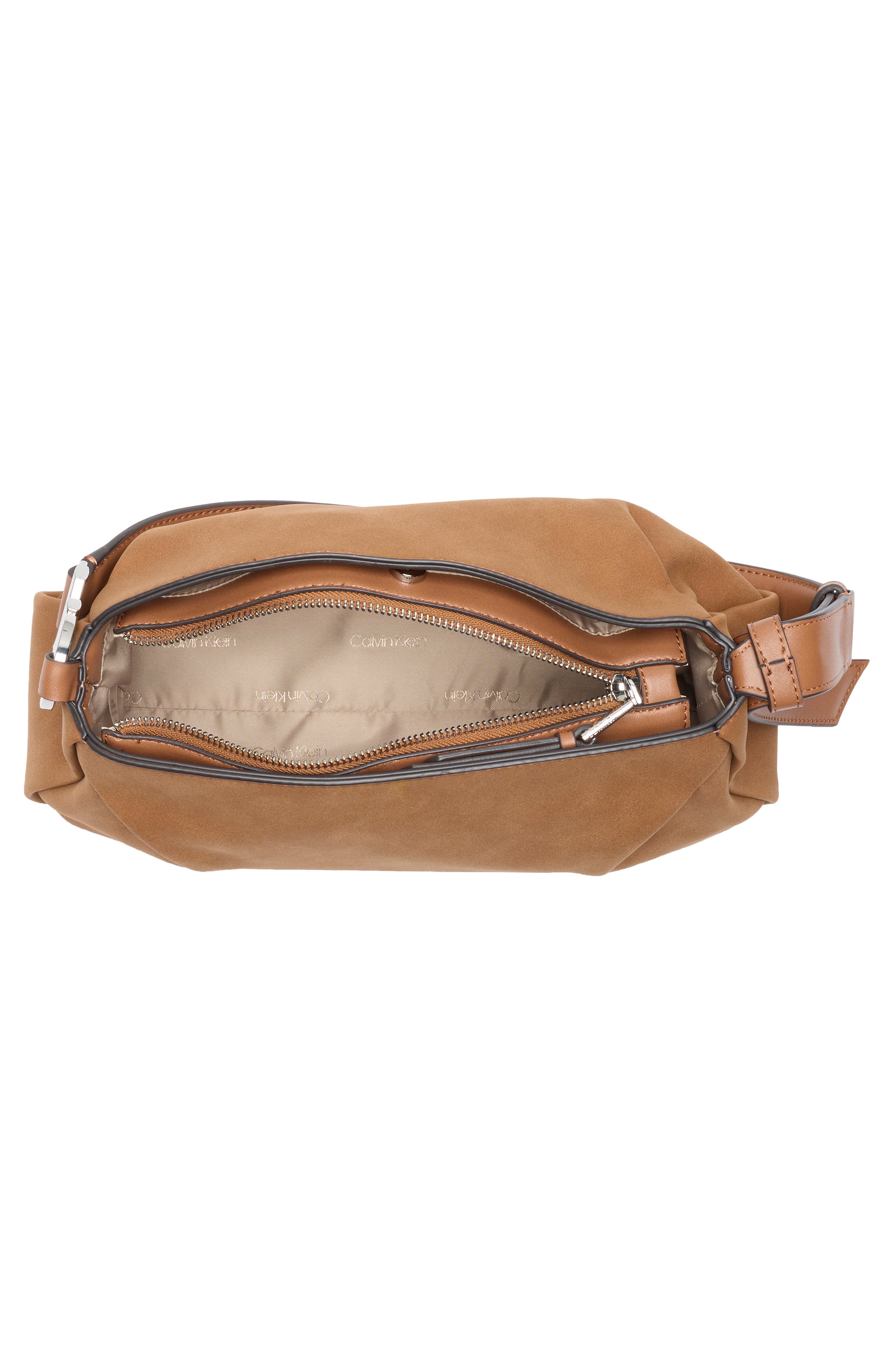 Calvin Klein Tina Shoulder Bag, Alternate, color, Caramel