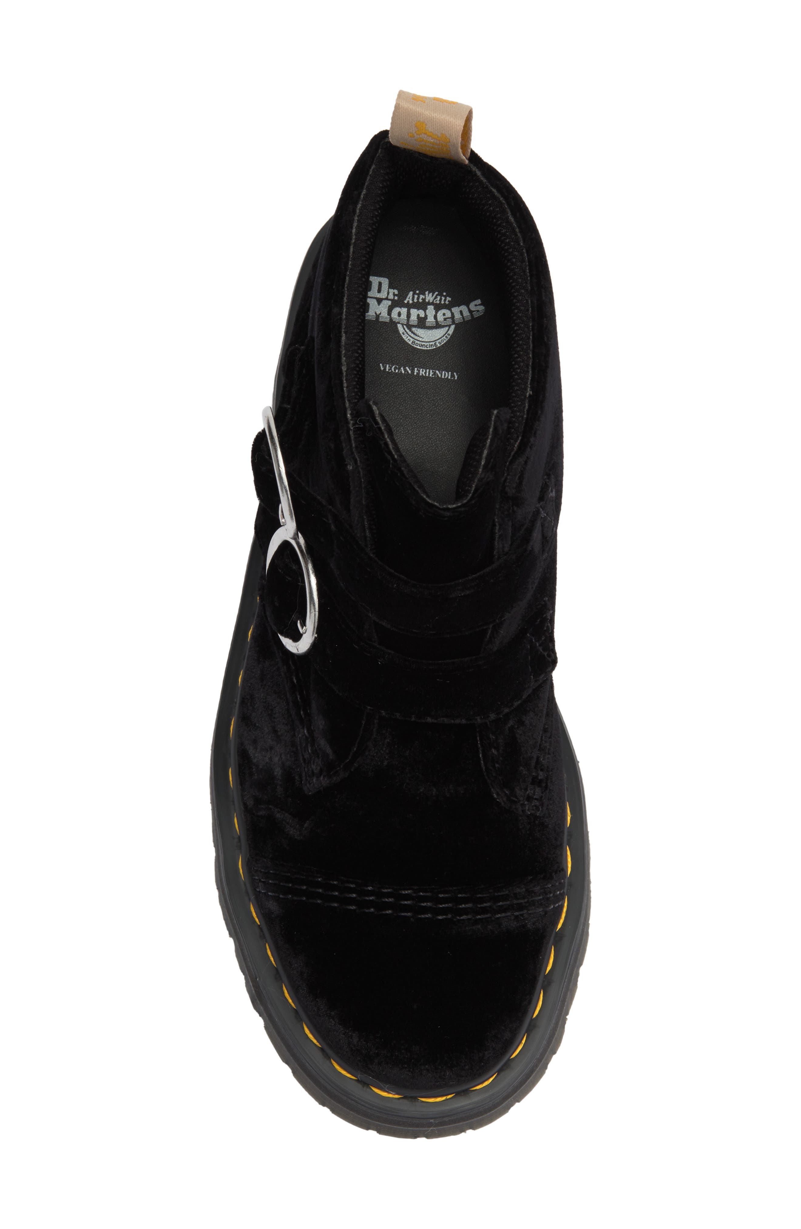 Dr. Martens Devon Double Buckle Velvet Chukka Boot, Alternate, color, 
