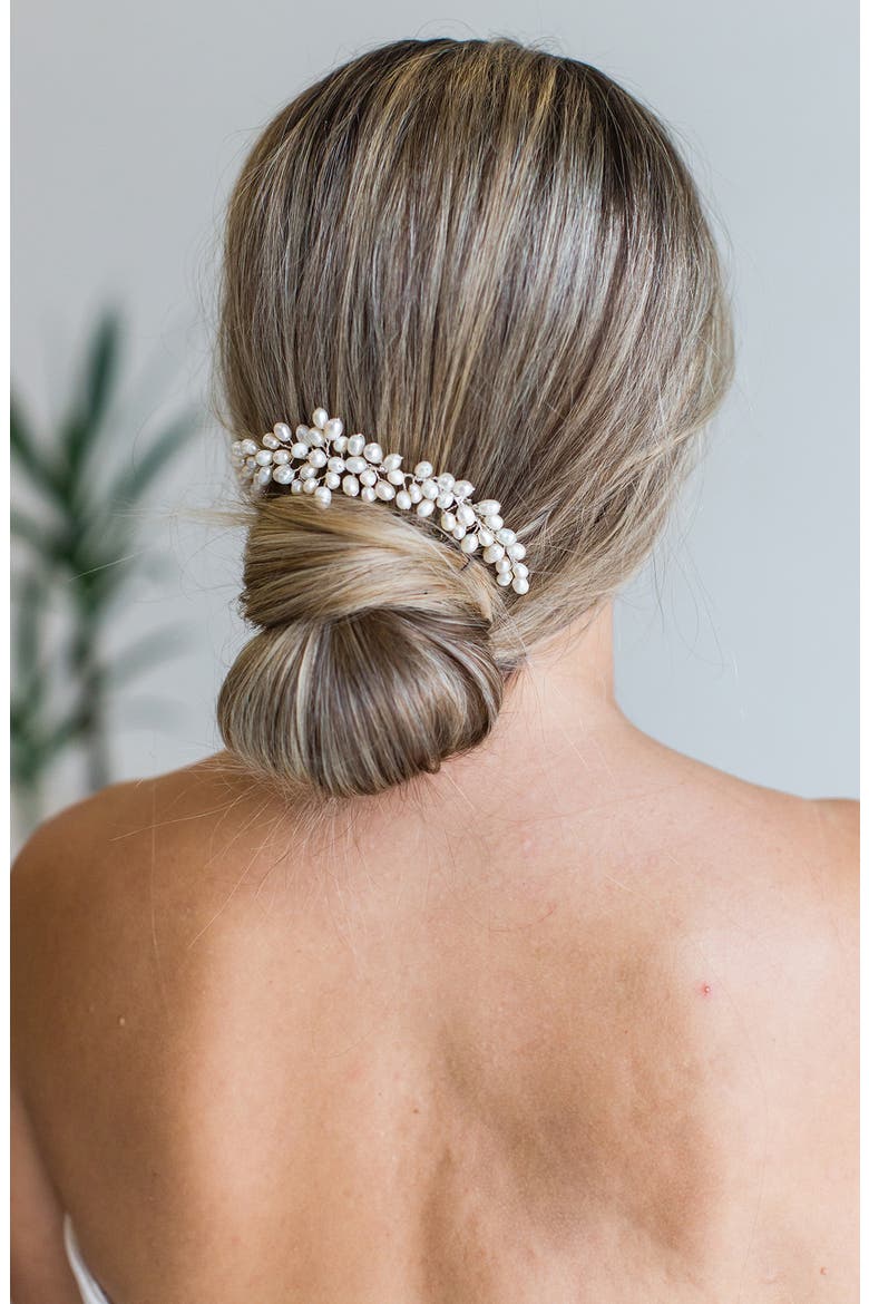Taja Halo Hair Comb, Alternate, color, SILVER