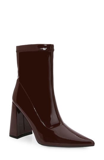 Berness Pointed Toe Bootie In Brown