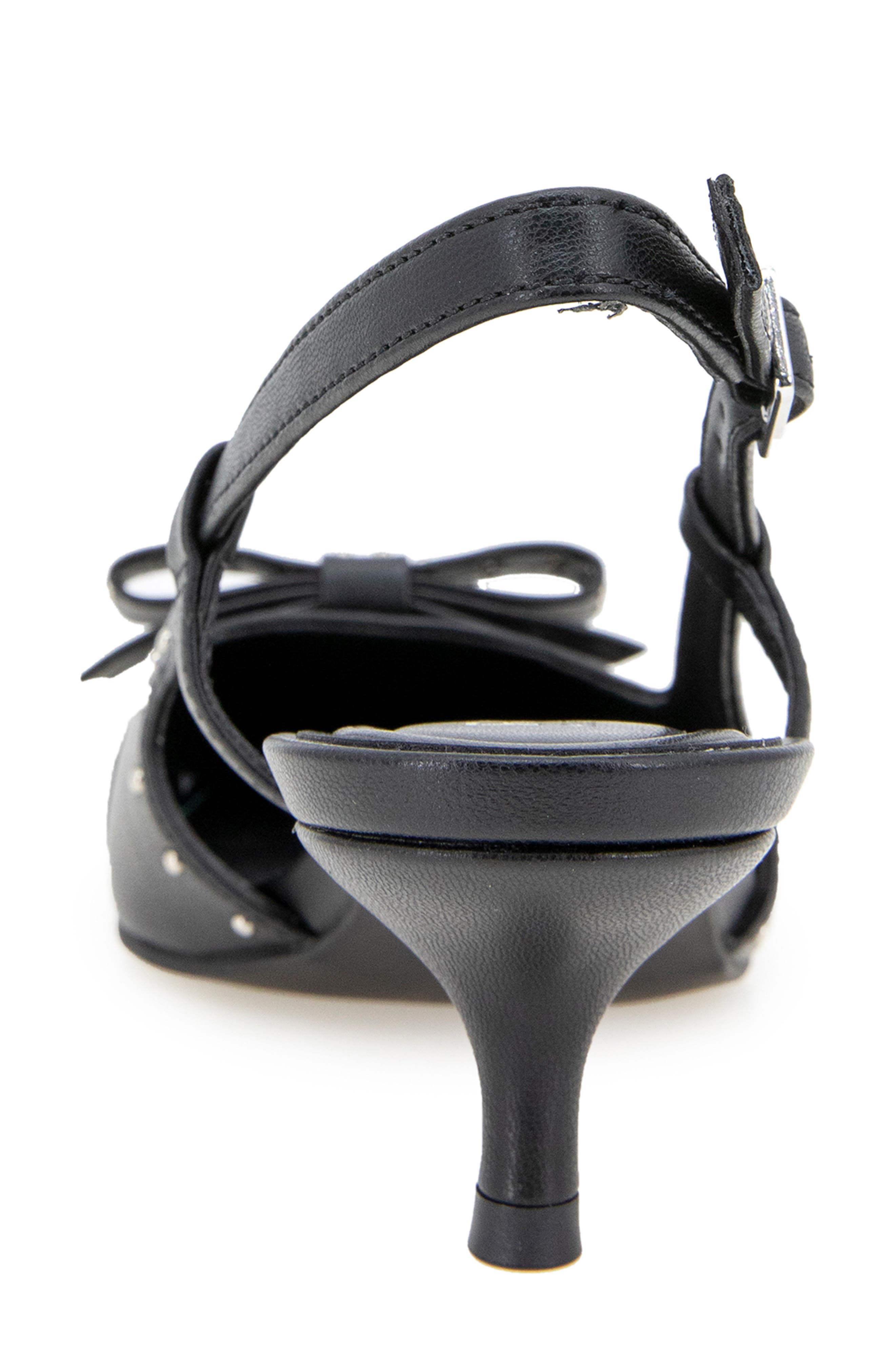 Reaction Kenneth Cole Manchester Slingback Kitten Heel Pump, Alternate, color, Black