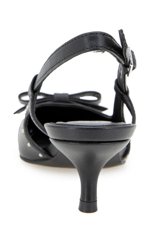 Reaction Kenneth Cole Manchester Slingback Kitten Heel Pump In Black