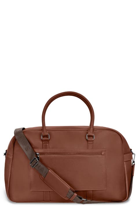 Onyx Leather Duffel Bag
