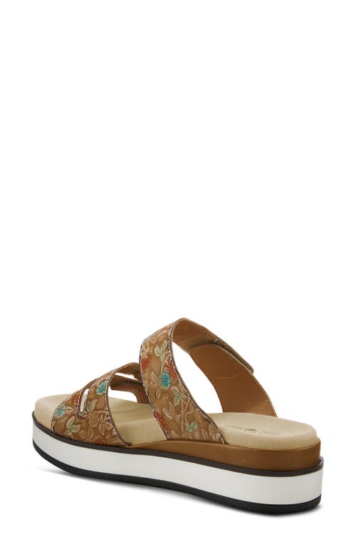 L'artiste By Spring Step Dearest Platform Slide Sandal In Multi