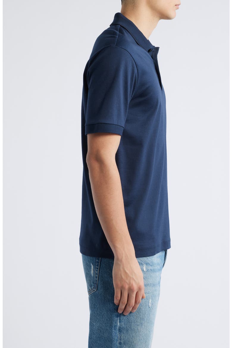 Phillipson Mercerized Cotton Polo, Alternate, color, DARK BLUE