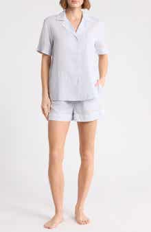 Short Sleeve Cotton & Linen Pajamas