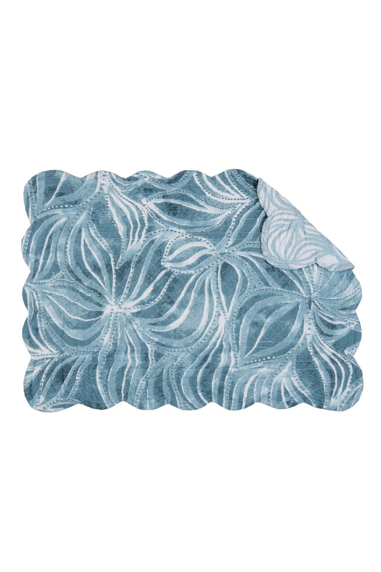 Azzurra Marine Coastal 100% Cotton Set of 6 Placemats 13" x 19", Alternate, color, Blue