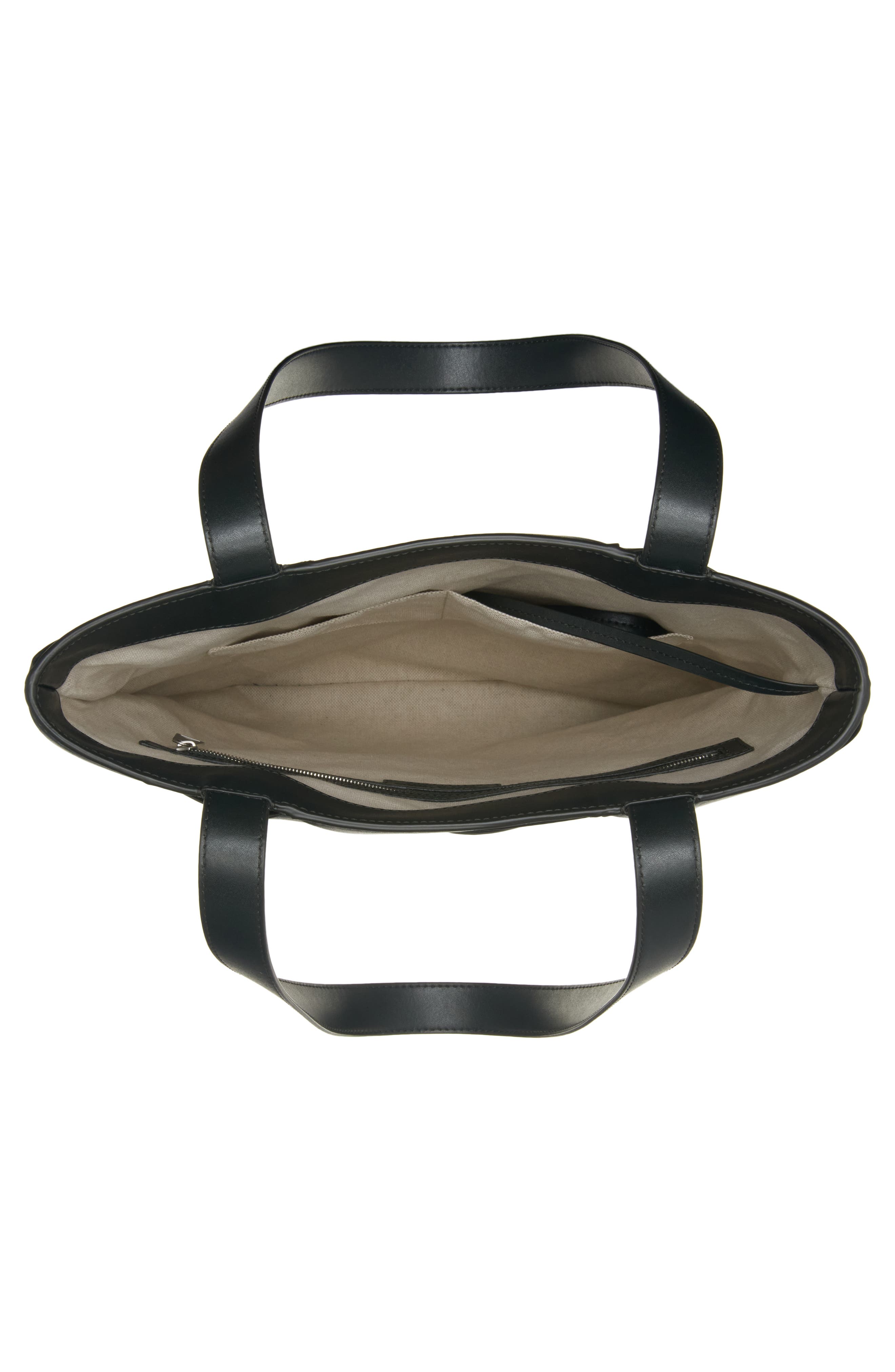 Bottega Veneta Small Cassette Intrecciato Leather North/South Tote, Alternate, color, Dark Green/ Silver