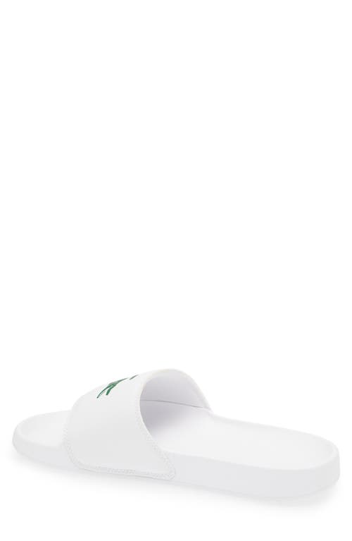 Lacoste Serve 0.0 Sliders White In White/green