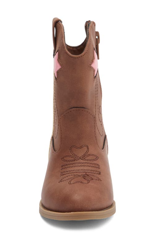 Harper Canyon Kids' Chelsee Star Western Boot In Brown