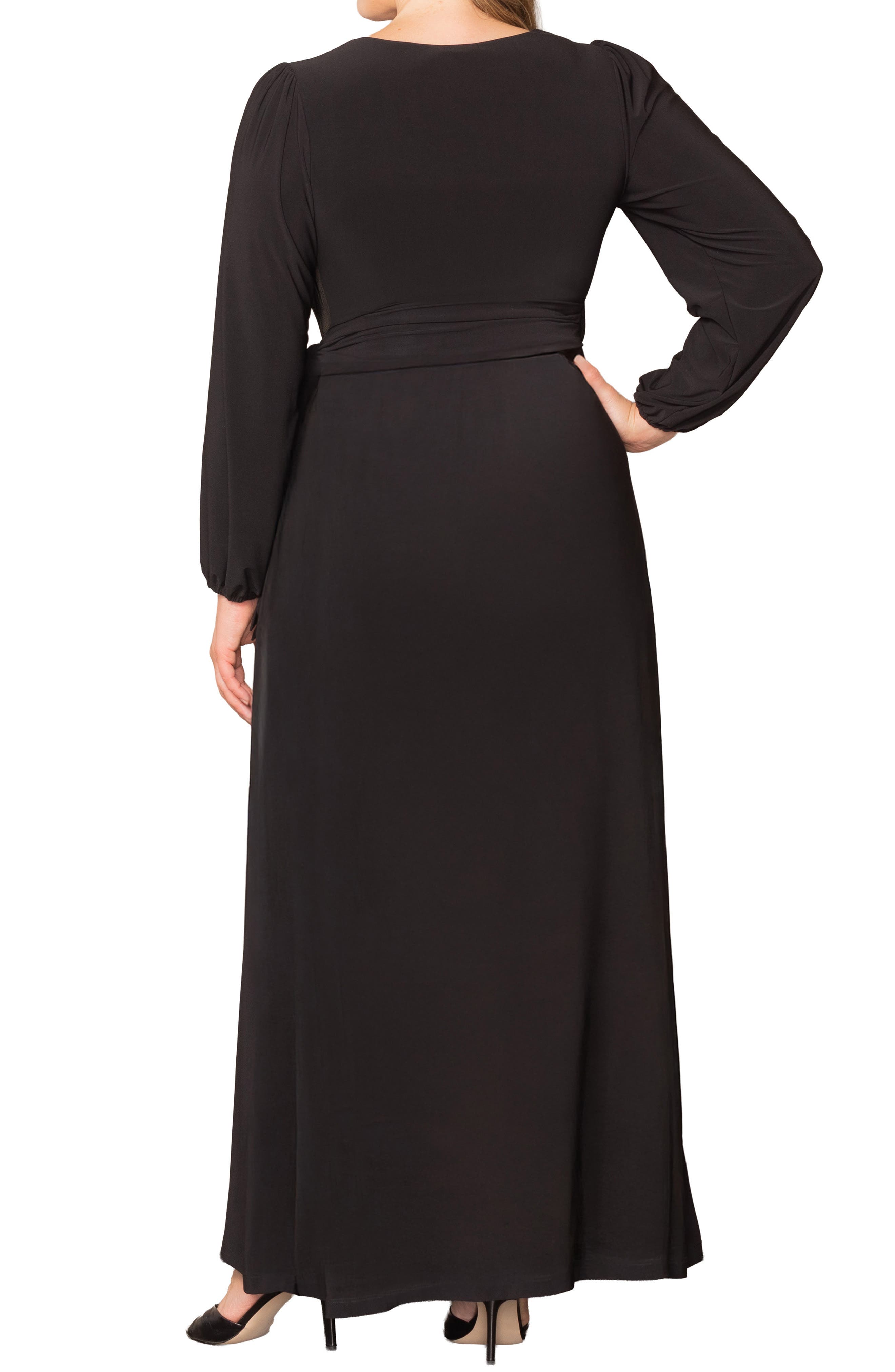 Modern Muse Long Sleeve Wrap Gown - image 2