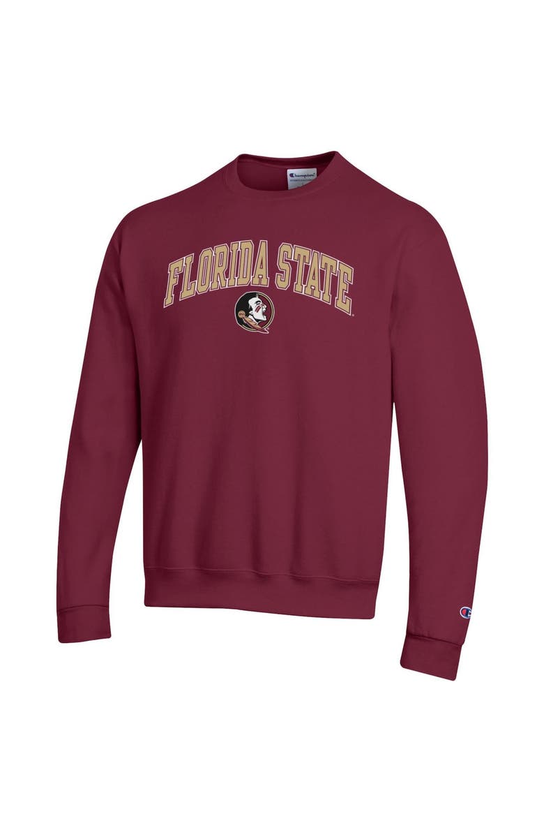 Champion Men's Champion  Garnet Florida State Seminoles Arch Over Logo Pullover Sweatshirt, Alternate, color, 