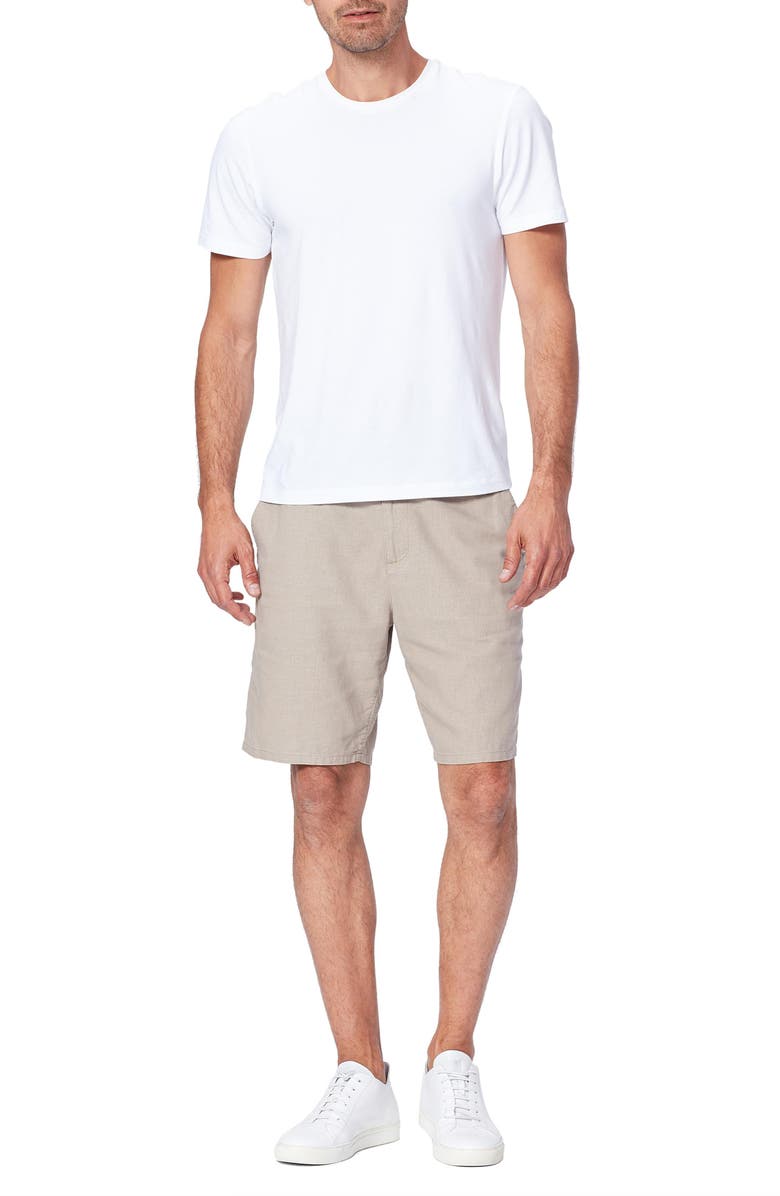 PAIGE Thompson Slim Fit Linen Blend Shorts, Alternate, color, 