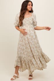 PinkBlush Smocked Handkerchief Hem Dress