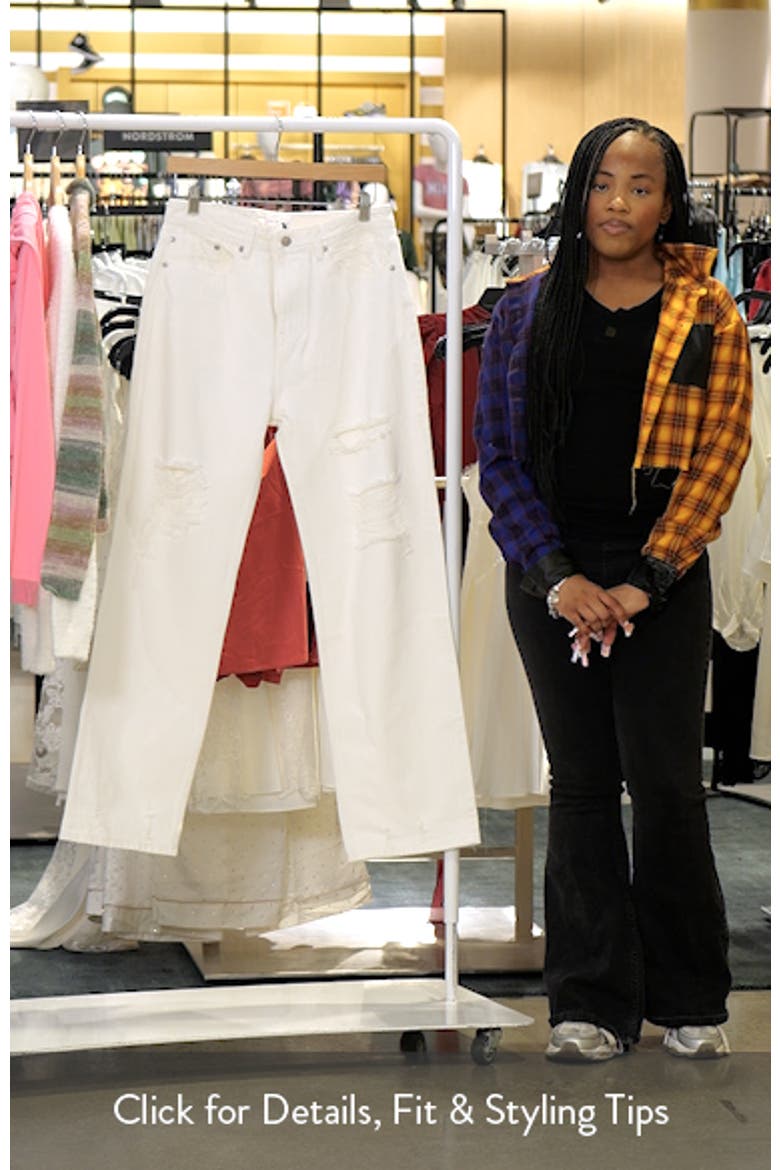 Destroyed Straight Leg Jeans video
