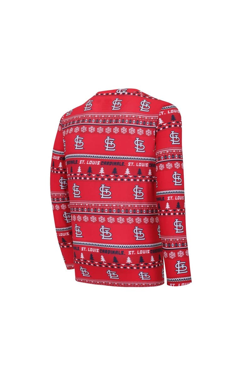 CONCEPTS SPORT Men's Concepts Sport Red St. Louis Cardinals Knit Ugly Sweater Long Sleeve Top & Pants Set, Alternate, color, Red