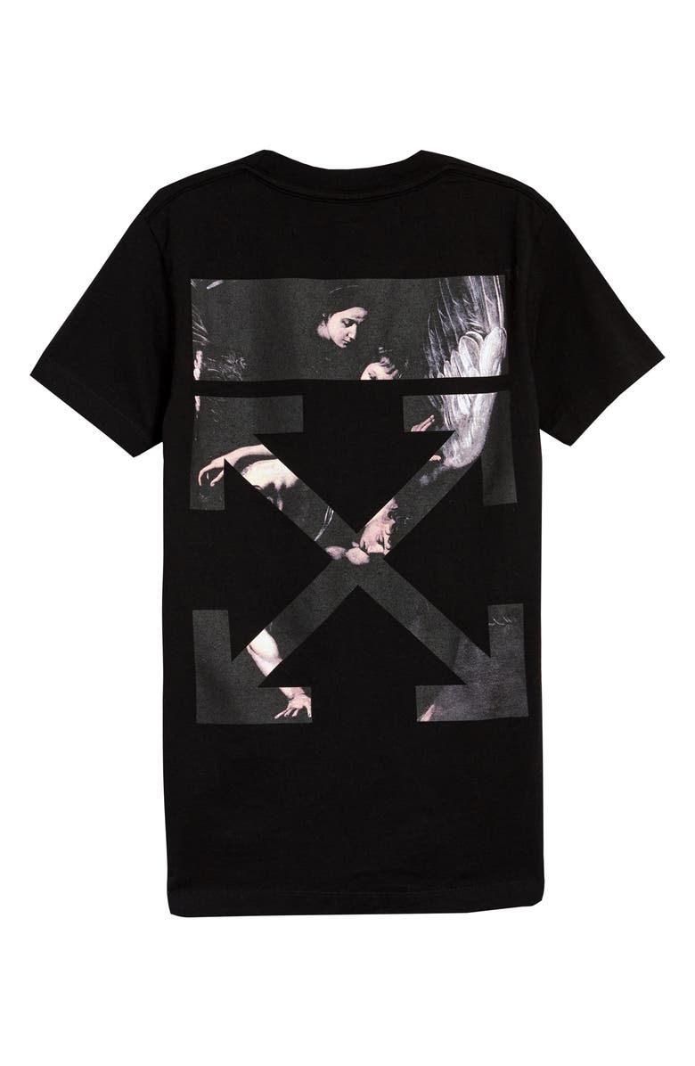 Off-White Caravaggio Arrow Slim Graphic Tee, Alternate, color, 