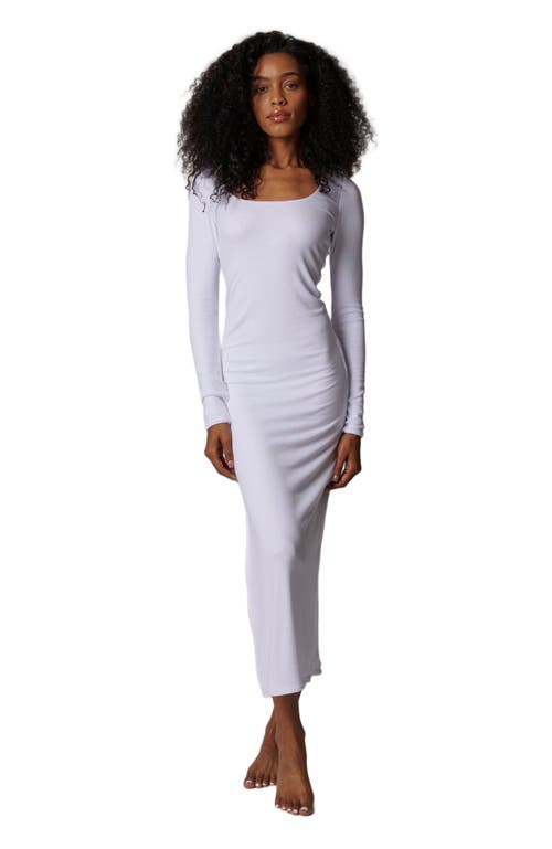 LEISURE LAB Bal Harbor Long Sleeve Rib Dress in White  product
